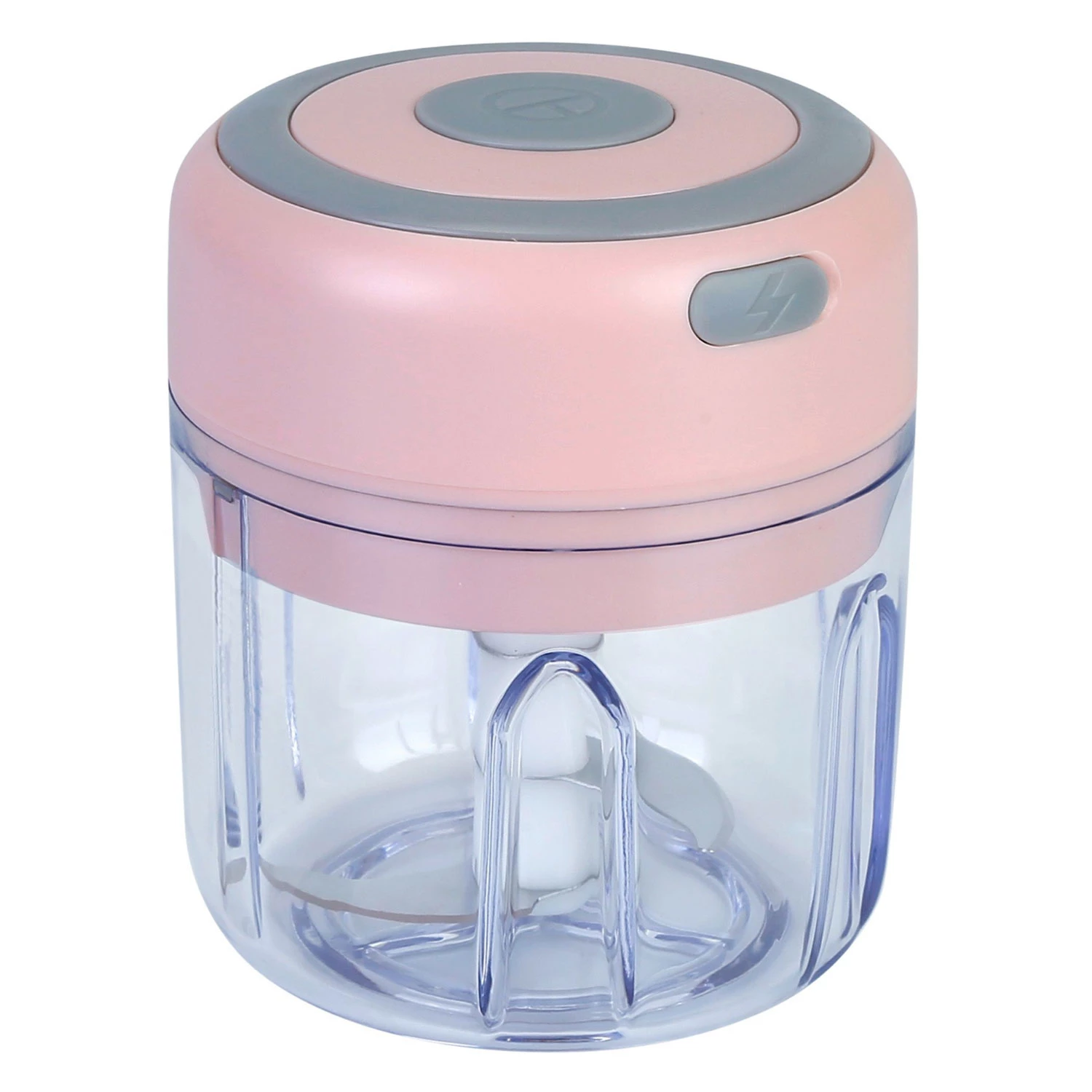 Cordless Mini Electric Garlic Chopper - Rechargeable, 8.45OZ - Ideal for Food, Chili, Nuts, Onions, 