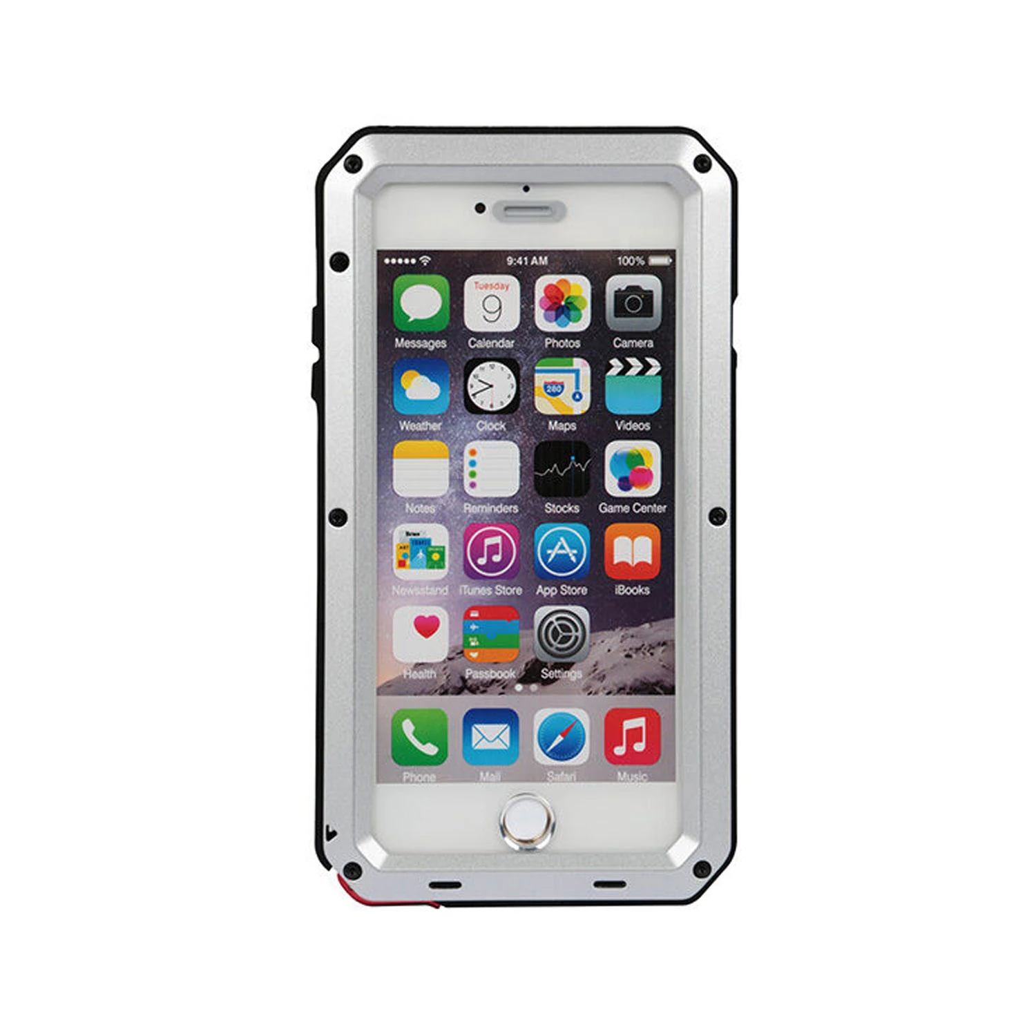 Rugged Shock-Resistant Hybrid Full Cover Case For iPhone 6 Plus