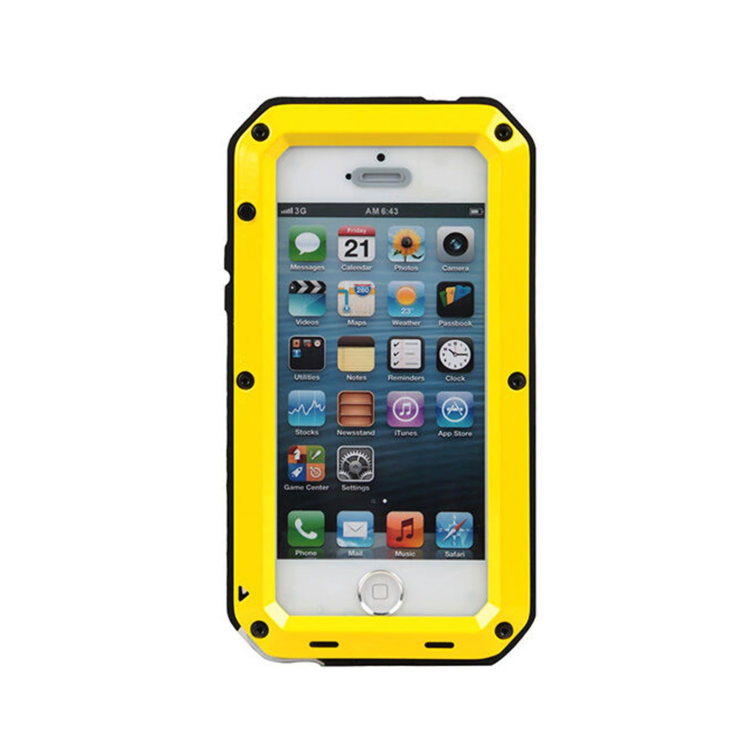 Rugged Shock-Resistant Hybrid Full Cover Case For iPhone 6 Plus