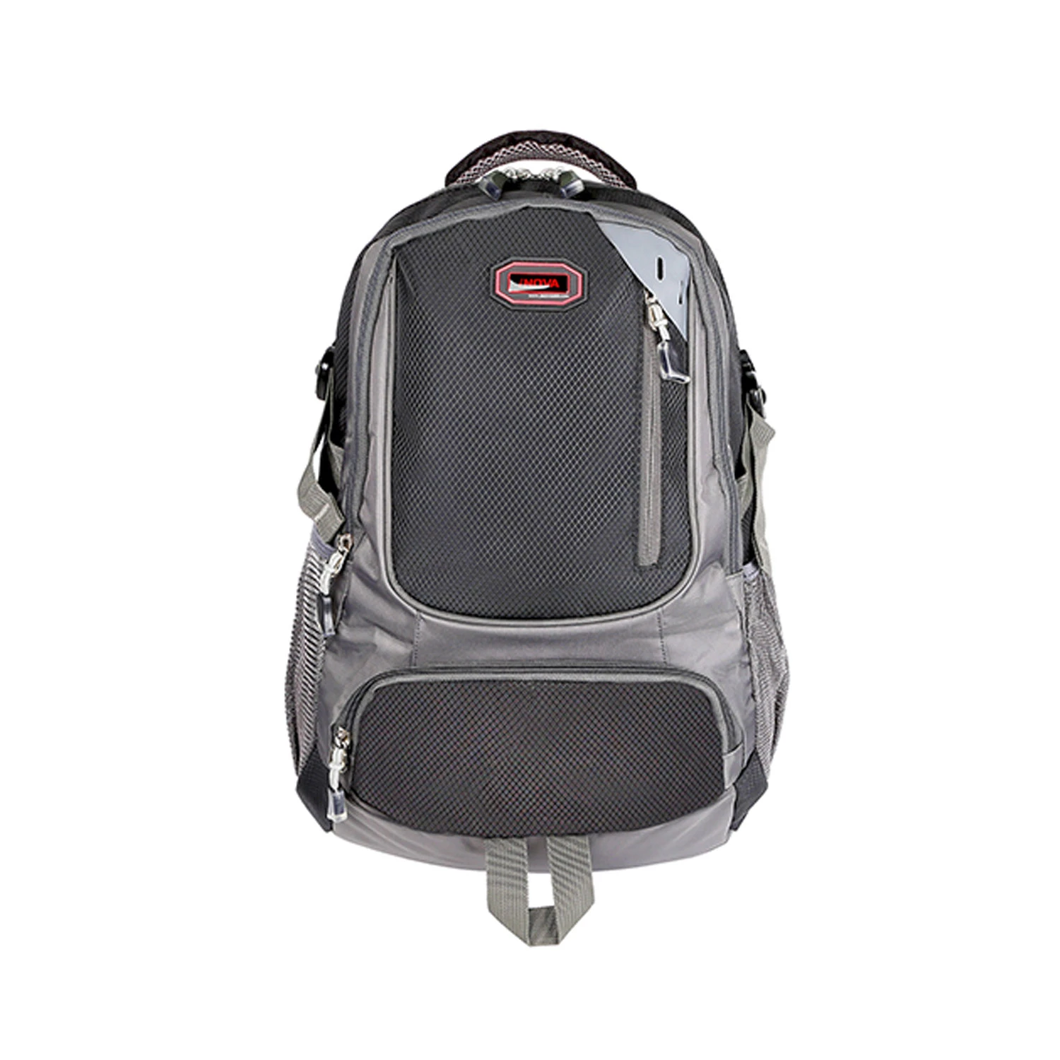 Unisex School Backpack Casual Travel Shoulder Bag W/ Adjustable Straps Dual-Water Bottle Pouch