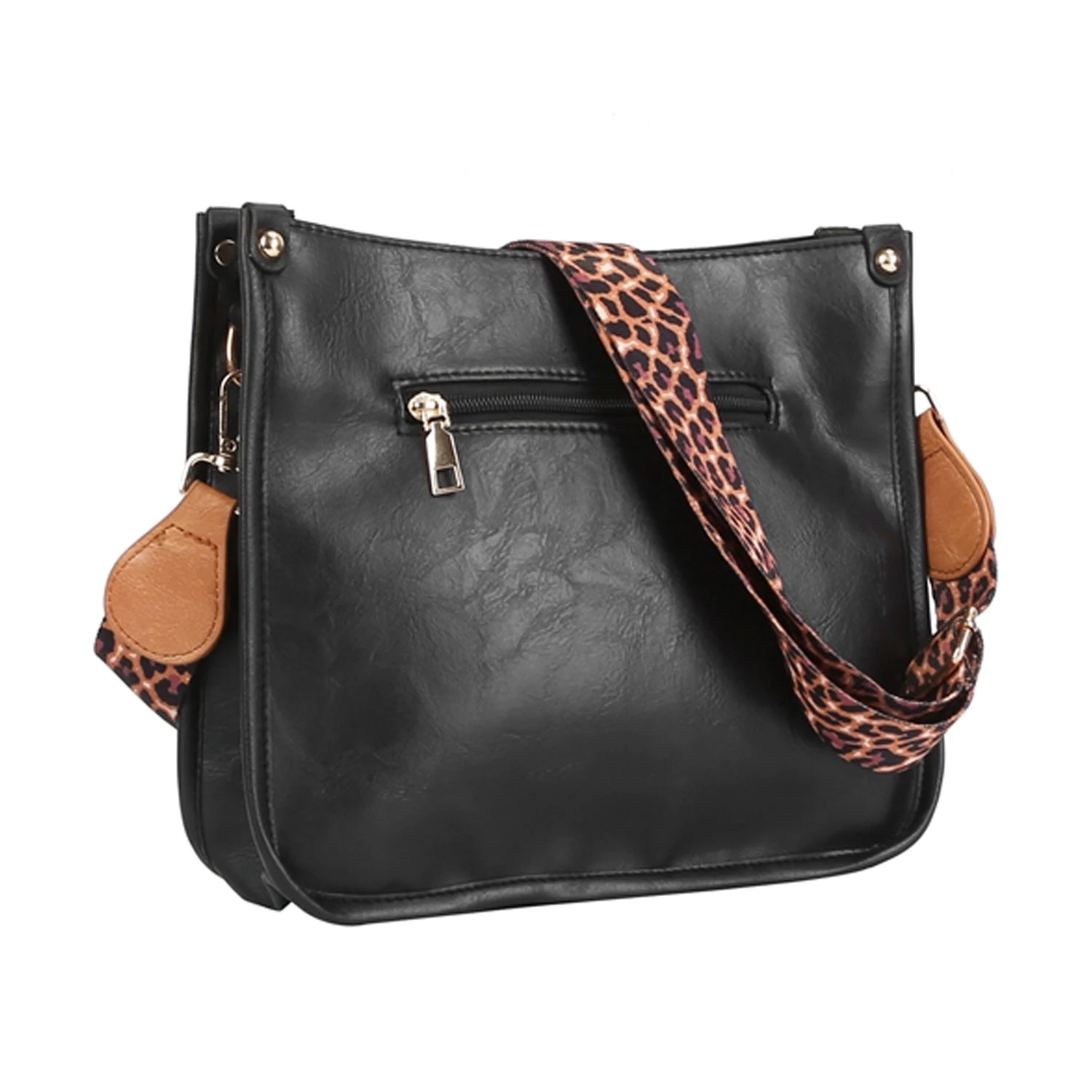 Women's Fashion Leather Crossbody Bag Shoulder Bag Casual Handbag With Flexible Wearing Styles