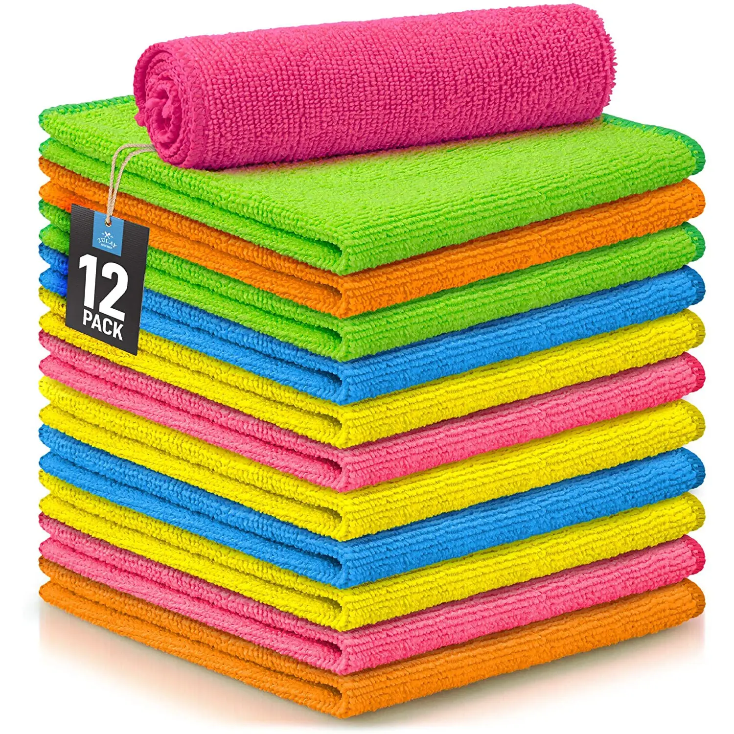 Microfiber Cleaning Cloths (16 X 16 Inch)- 12 Pack