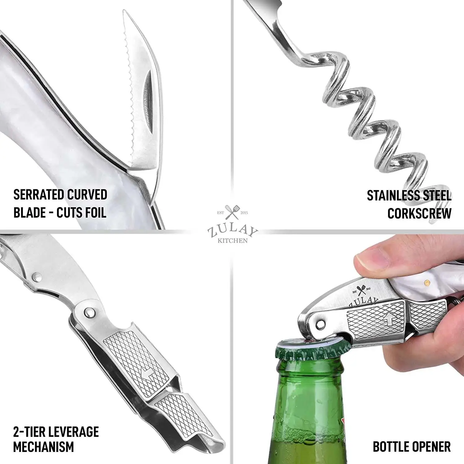 Waiter’s Corkscrew Bottle Opener