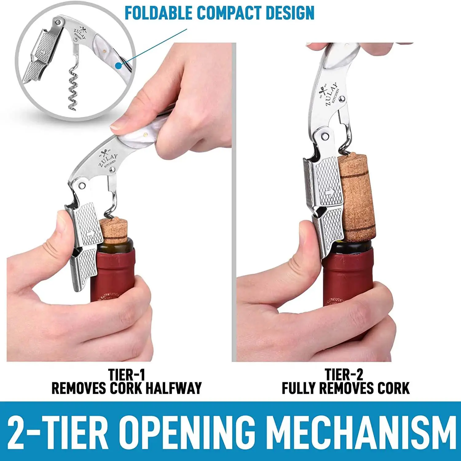 Waiter’s Corkscrew Bottle Opener