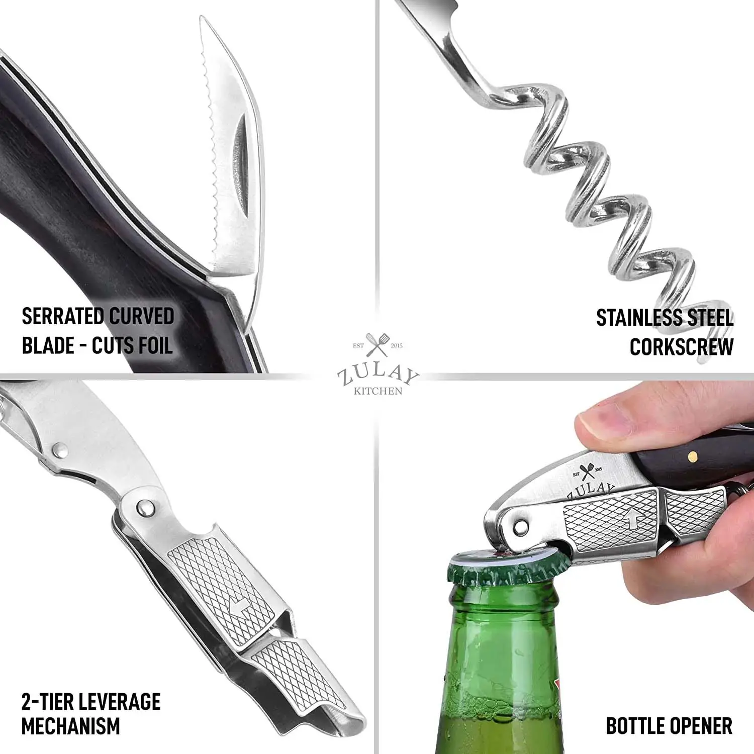 Waiter’s Corkscrew Bottle Opener