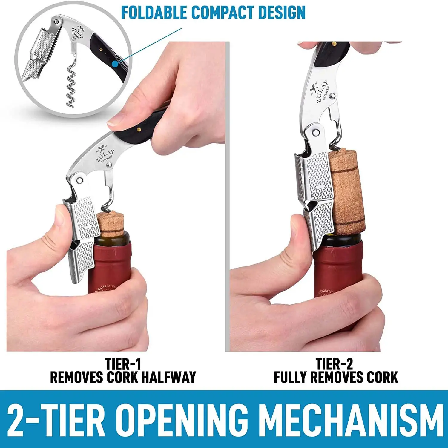 Waiter’s Corkscrew Bottle Opener