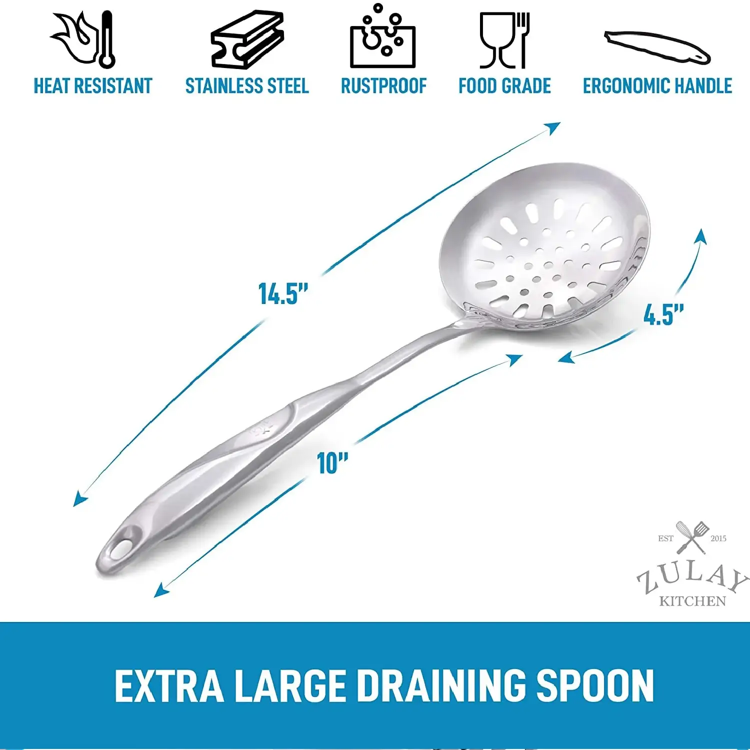 Stainless Steel Skimmer Spoon