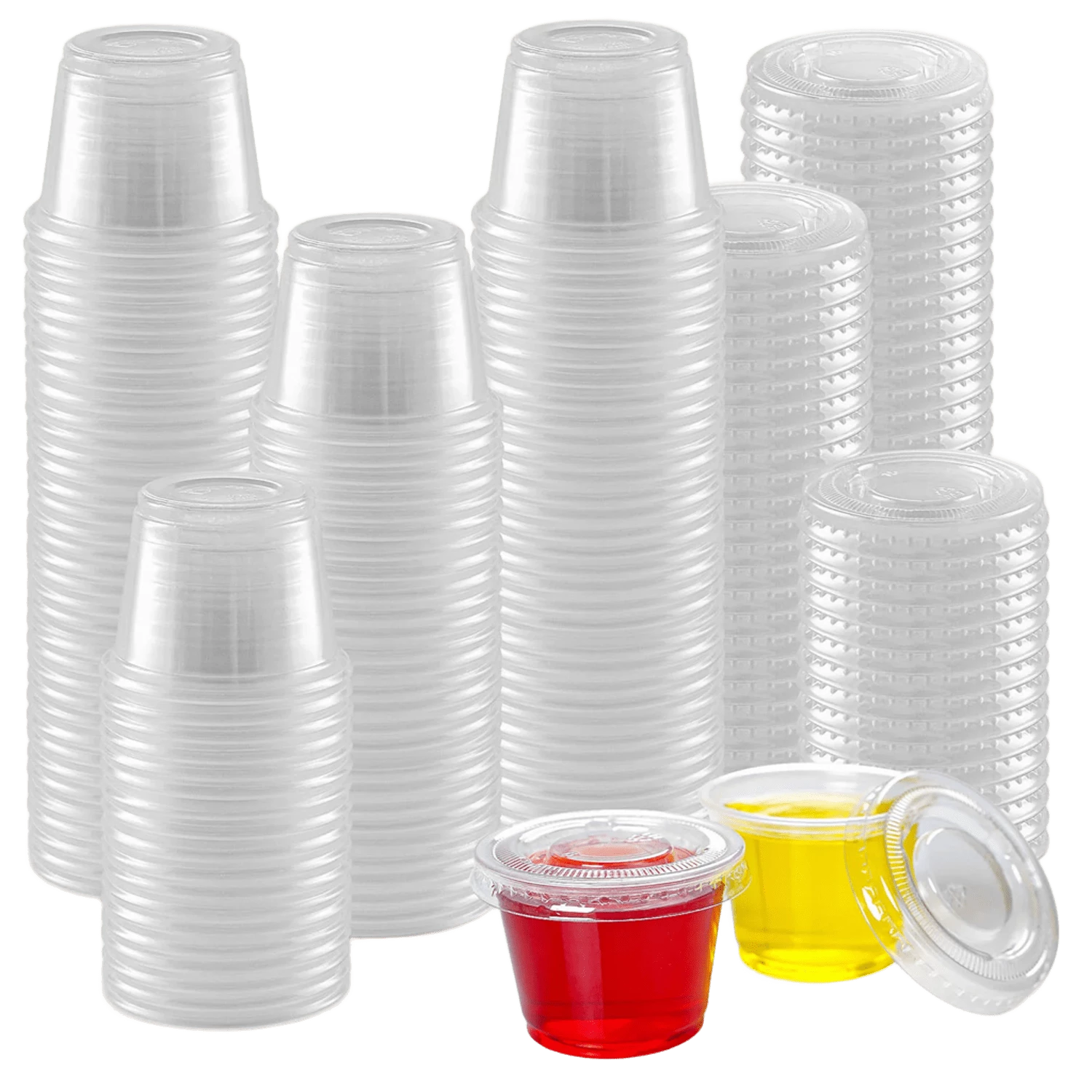 Simple Craft Clear Jello Shot Cups With Lids 