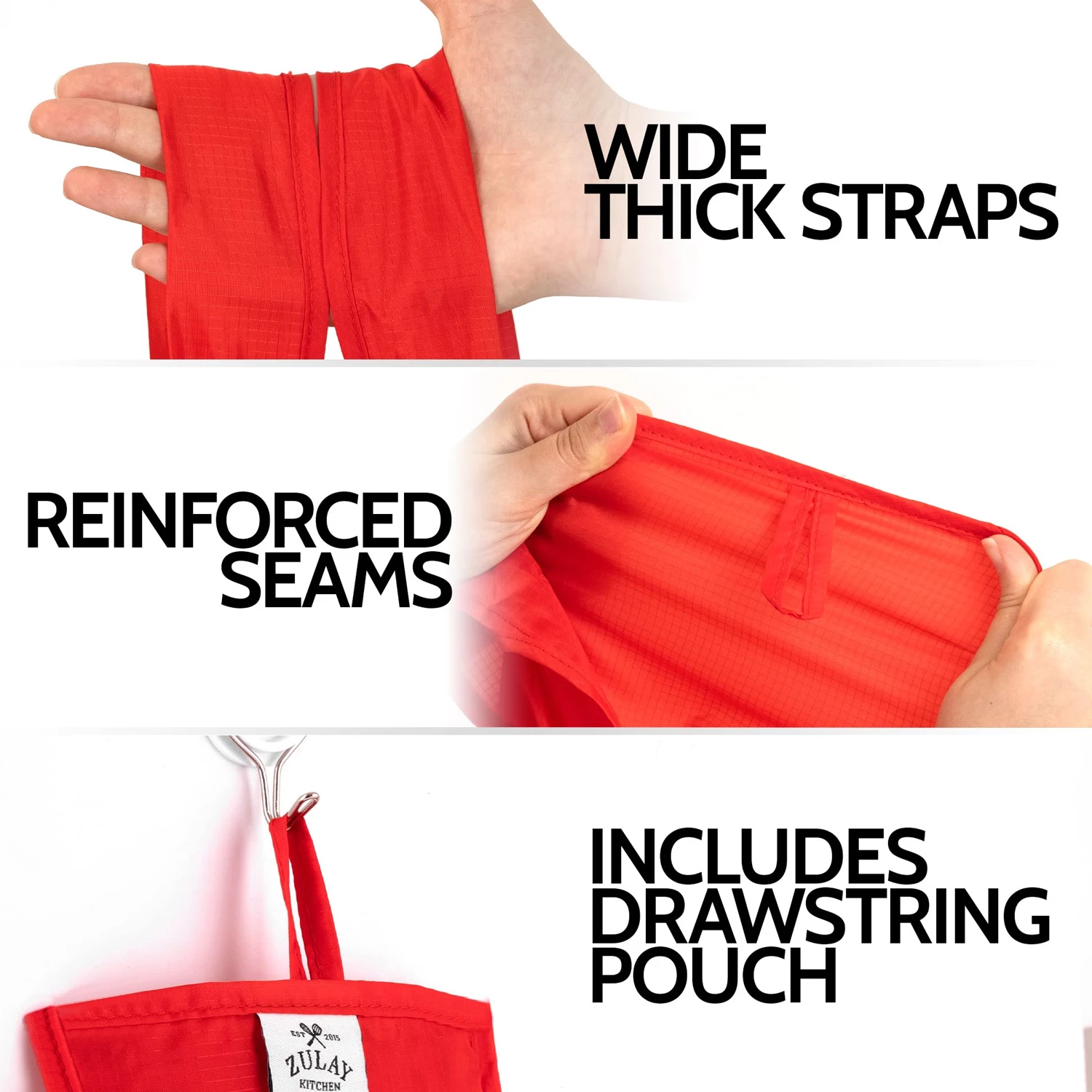 Reusable Grocery Bags - 5 Pack