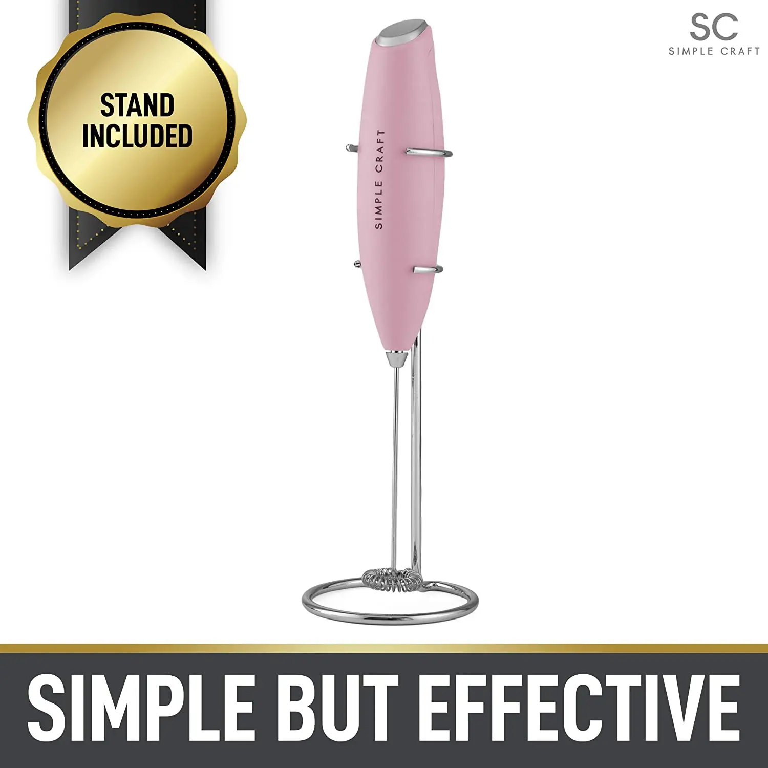 Simple Craft Milk Frother With Stand