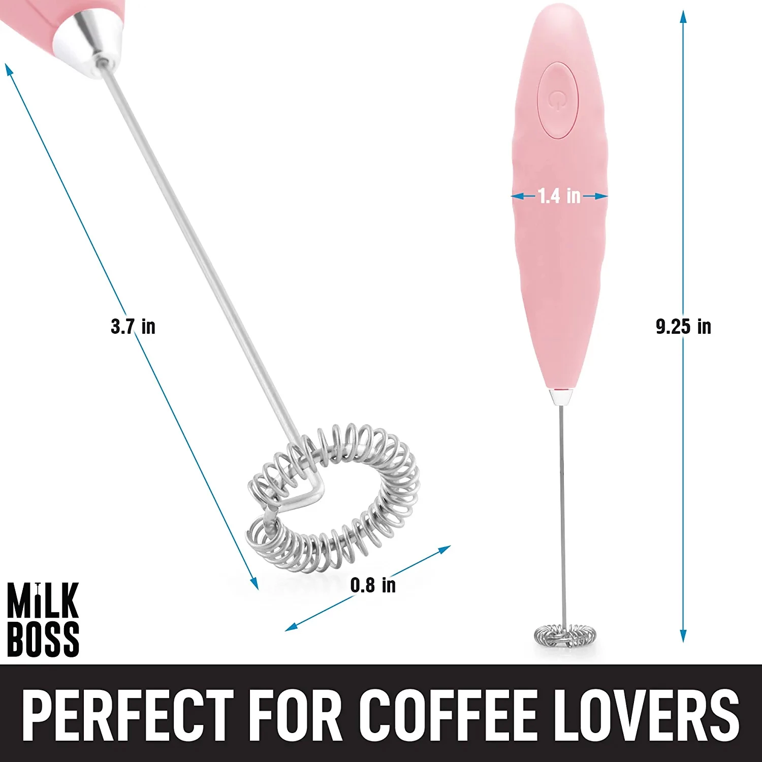 Milk Boss Milk Frother for Coffee - Comfort Grip Matcha Whisk