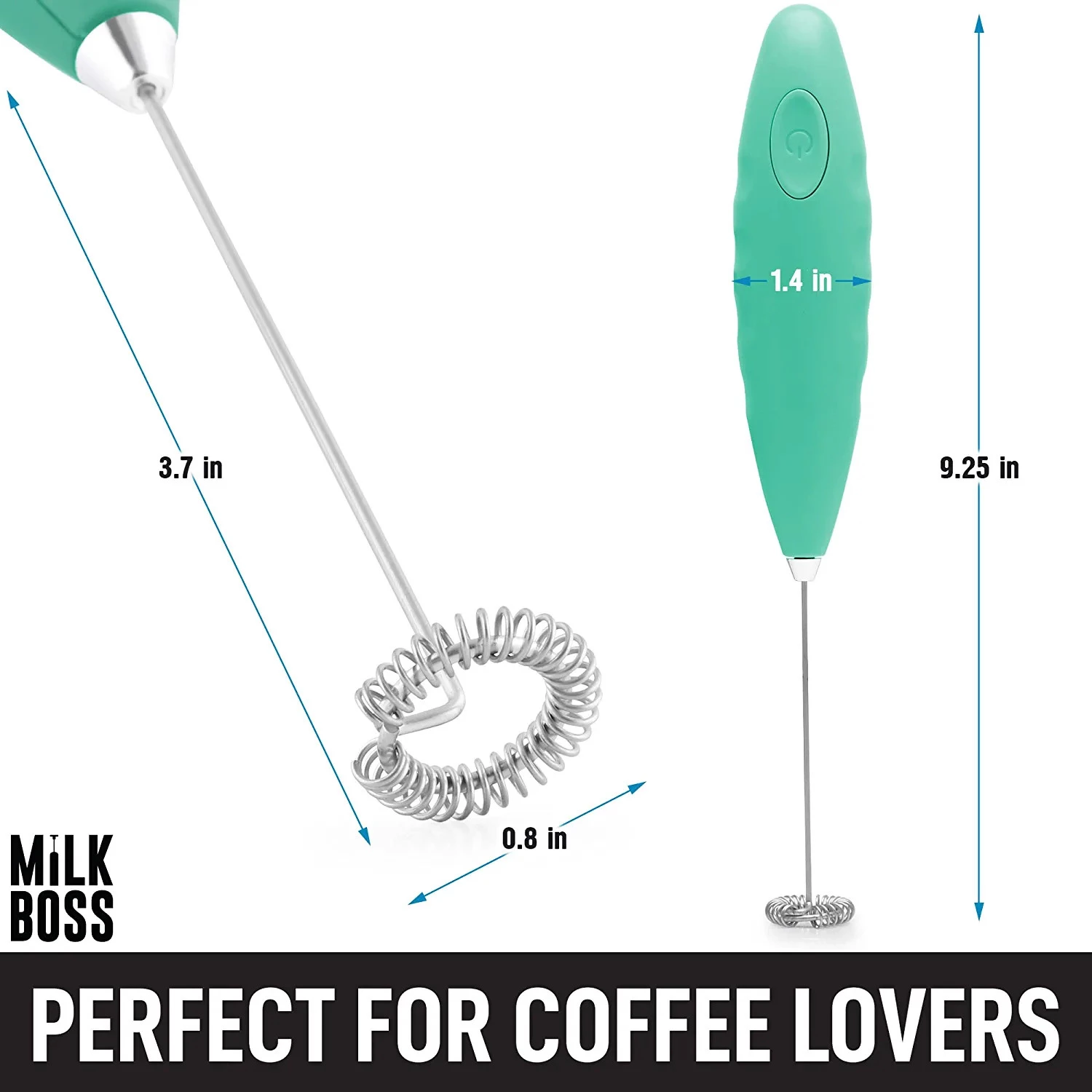 Milk Boss Milk Frother for Coffee - Comfort Grip Matcha Whisk