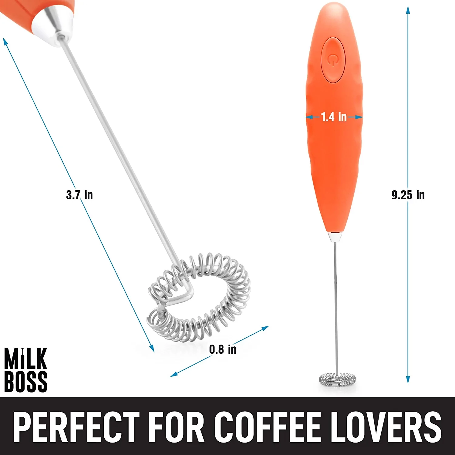 Milk Boss Milk Frother for Coffee - Comfort Grip Matcha Whisk