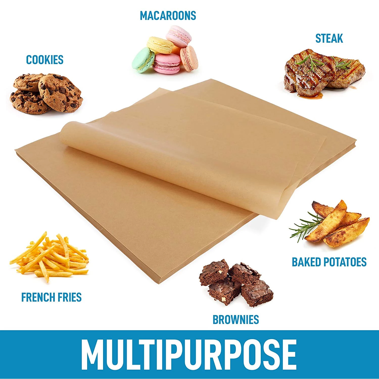 Unbleached Parchment Paper (200 pieces) - 12x16 Inches