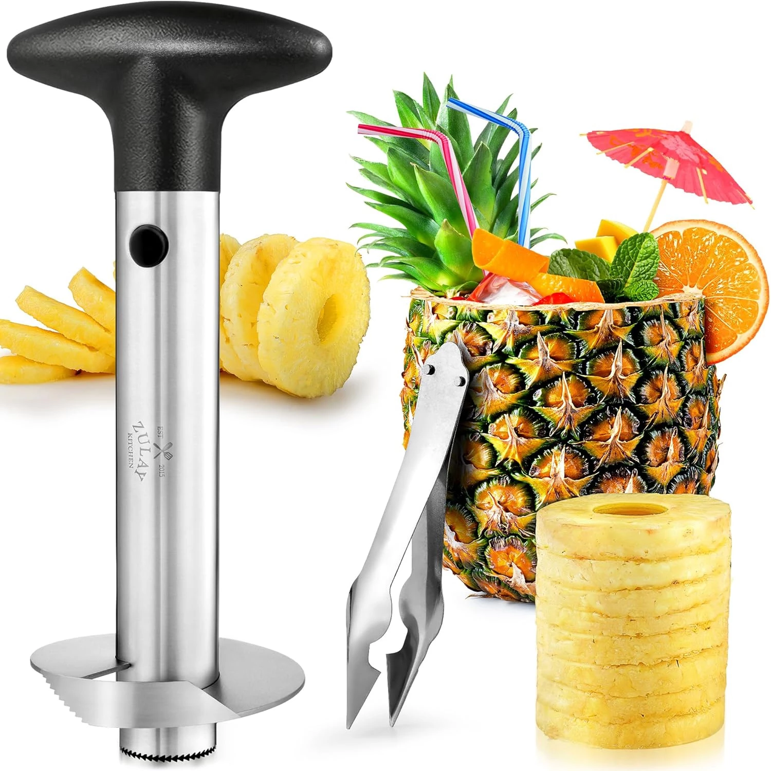 Retail - ZK Pineapple Corer w Black Handle