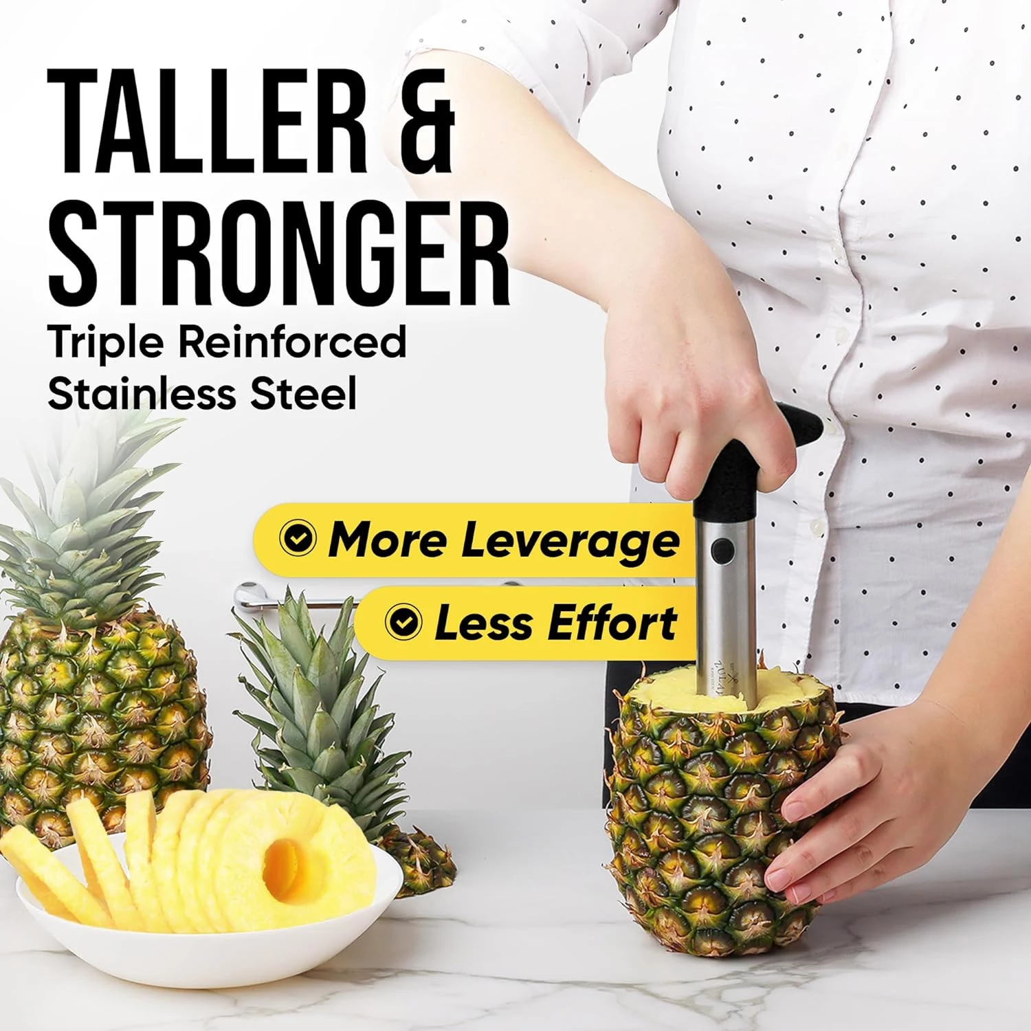 Retail - ZK Pineapple Corer w Black Handle