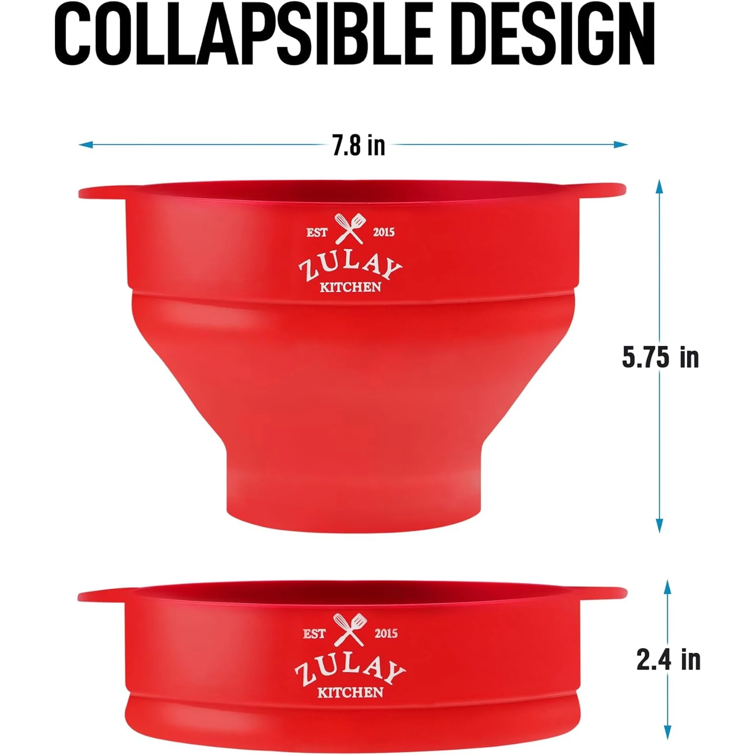 Retail - ZK Popcorn Popper - Silicone Red 