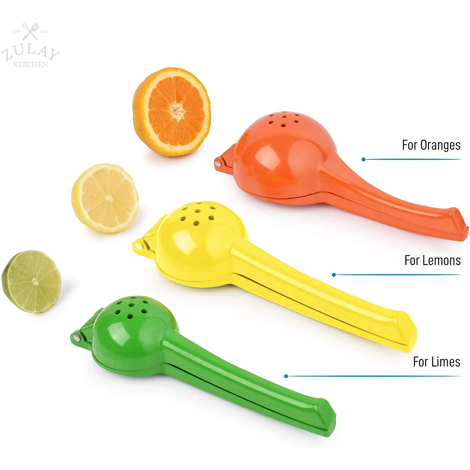 Zulay Premium Quality Metal Orange Squeezer Citrus Juicer Manual Press