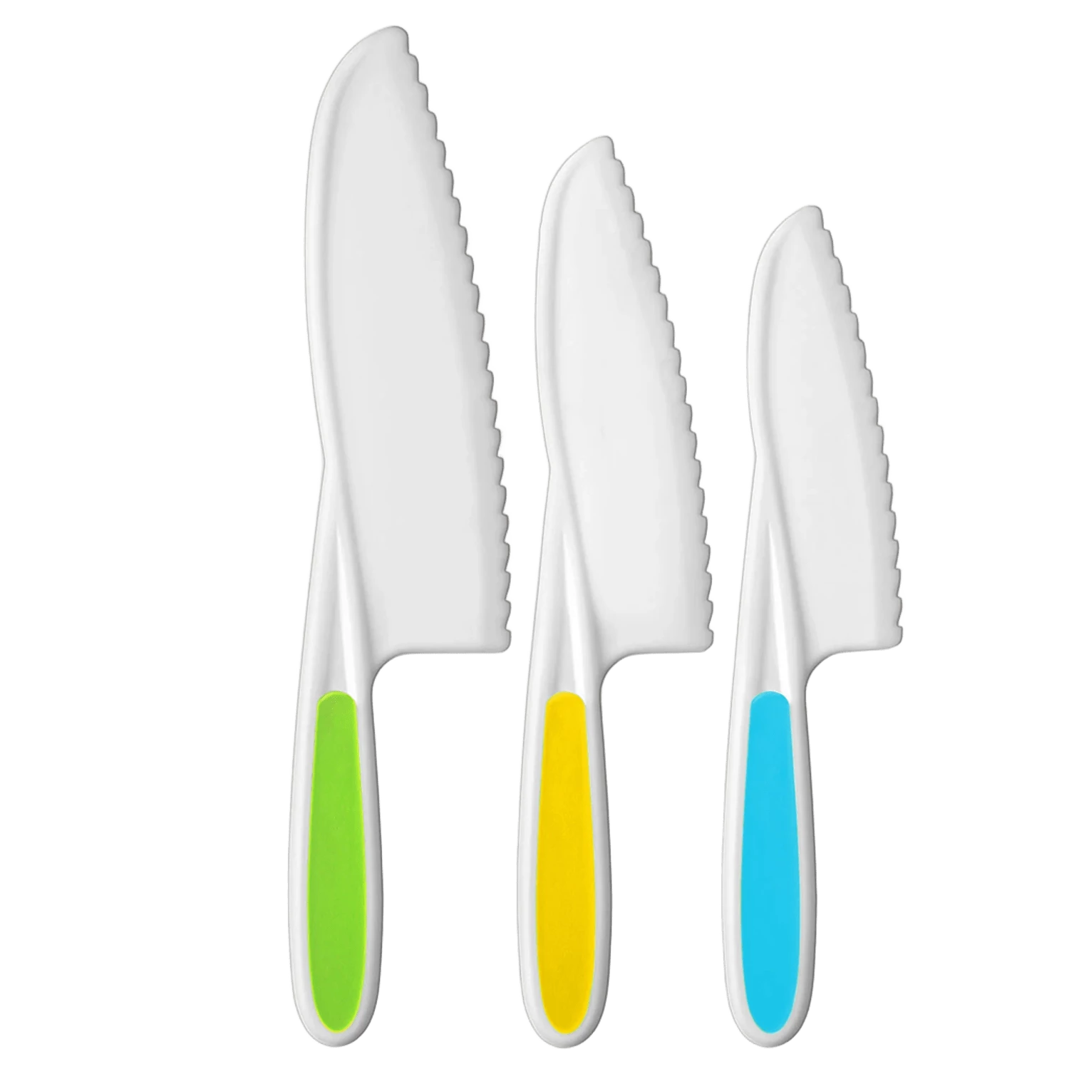 Zulay Kids Knife Set for Cooking and Cutting Fruits Veggies & Cake - Perfect Starter Knife Set for 