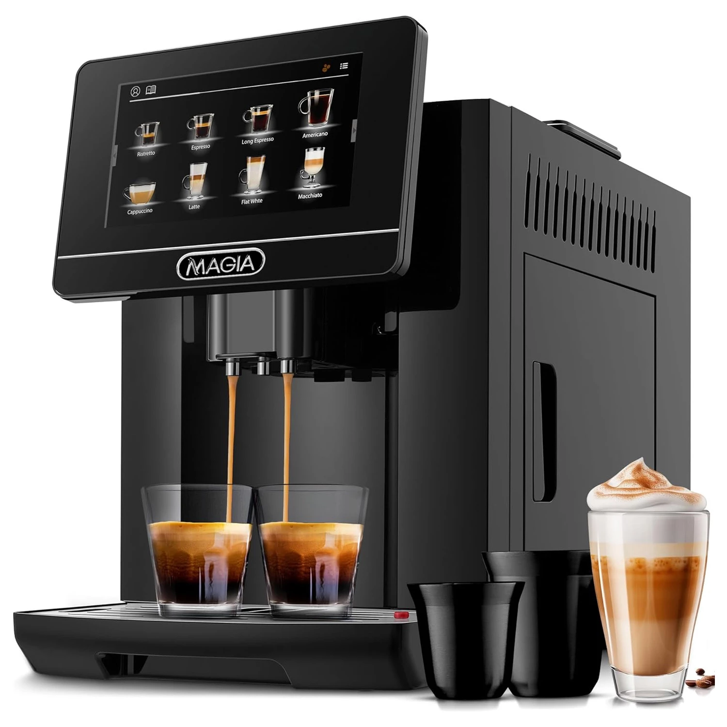 ZK Magia Super Automatic Coffee Machine - LUX - Black/Black