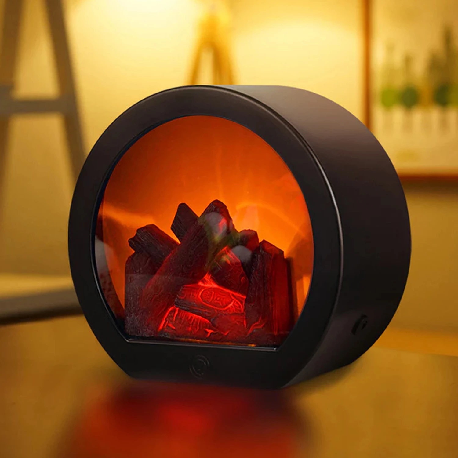 Led Tabletop Fireplace Flame Light