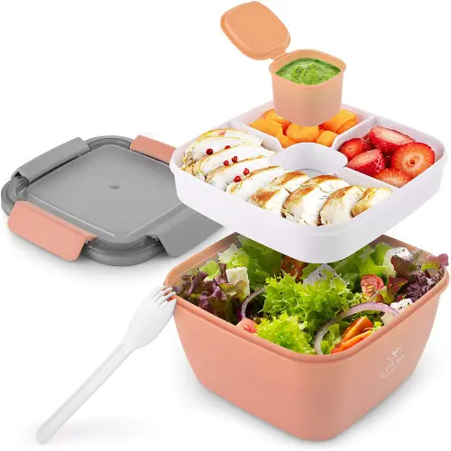 Zulay 52oz Salad Container For Lunch