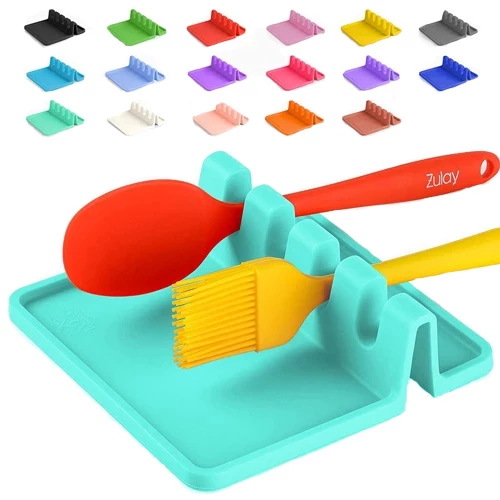 Silicone Utensil Rest with Drip Pad