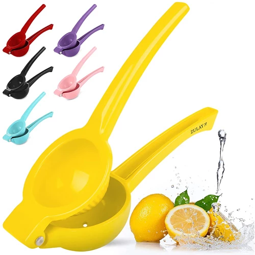 Zulay Premium Quality Metal Lemon Squeezer, Citrus Juicer