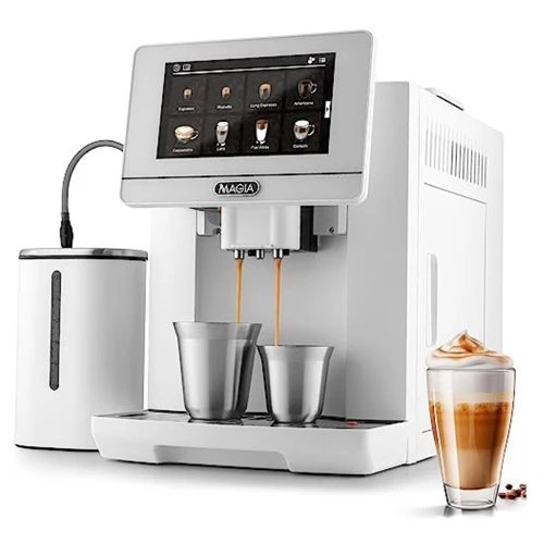 Zulay Magia Automatic Espresso Machine with Grinder - Espresso Maker with Milk Frother