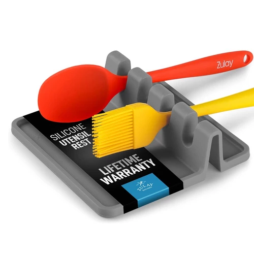 Retail - ZK Silicone Utensil Rest Grey